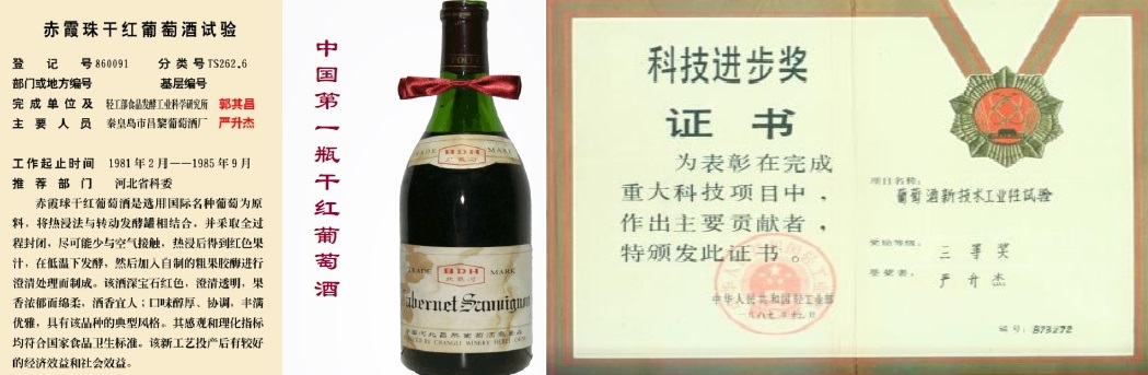 Chateau Huaxia - Marke Greatwall mit Flasche und Etikett