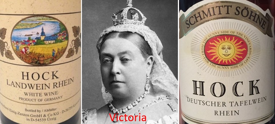 Hock - Labels and Portrait of Victoria