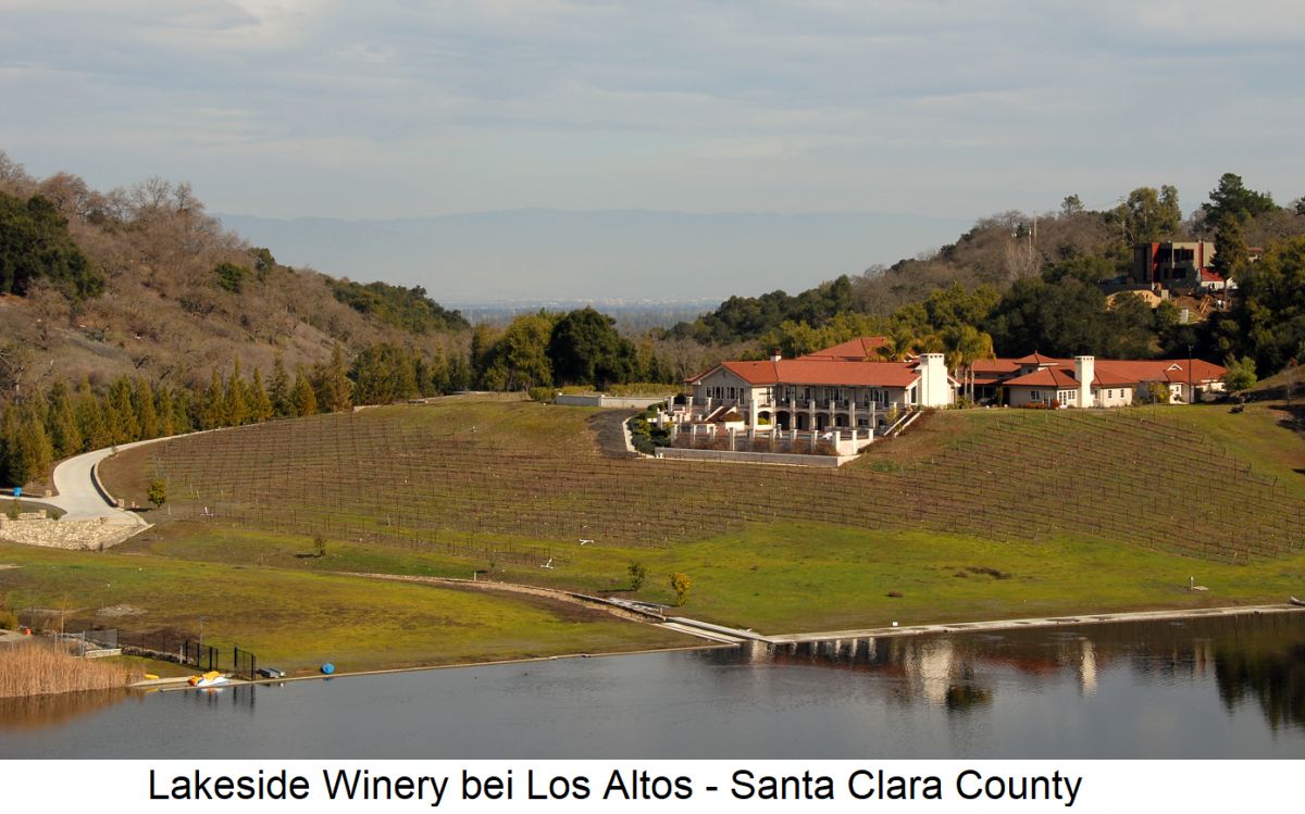 Santa Clara County - Weingut inmitten von Weingärten