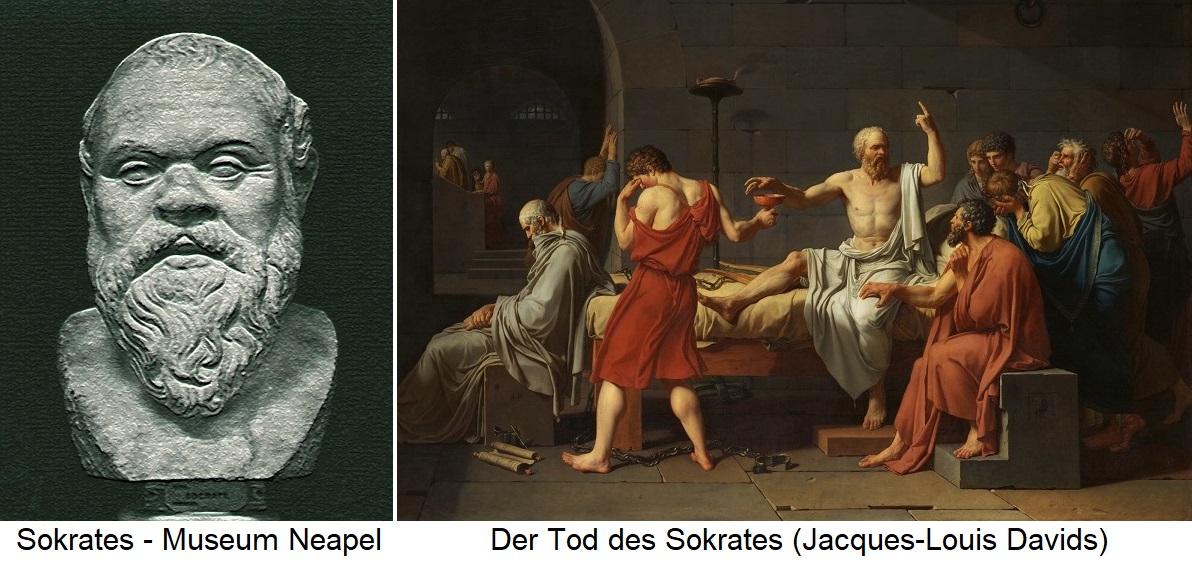 Sokrates - Büste Museum Neapel - Tod des Sokrates